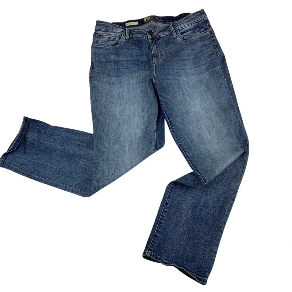 Kut From The Kloth Katy Boyfriend Jeans Womens 14 Medium Wash Blue Denim Casual